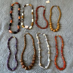 Bundle sale!!! All 8 handmade stone necklaces!!